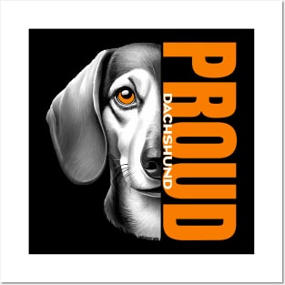 Majestic Dachshund Design: Unleashing Proud in Every Detail Posters and Art